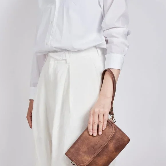 Small Vegan Leather Crossbody Bag with Multiple Carry Options for Women - Picture 3 of 6